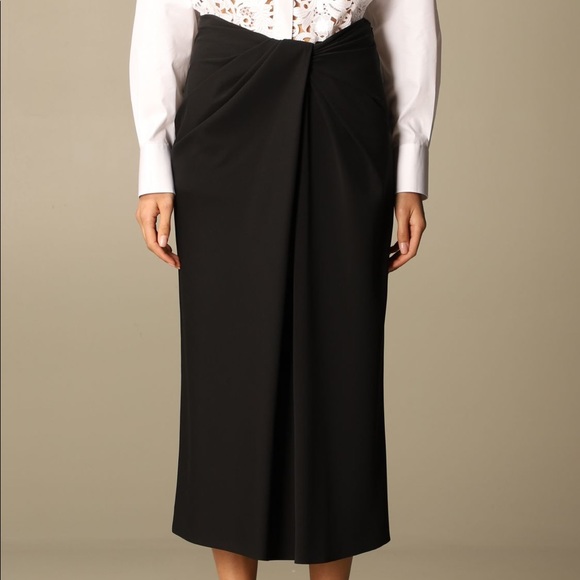 SALE✨VALENTINO twist-detail Pencil skirt - Picture 8 of 8